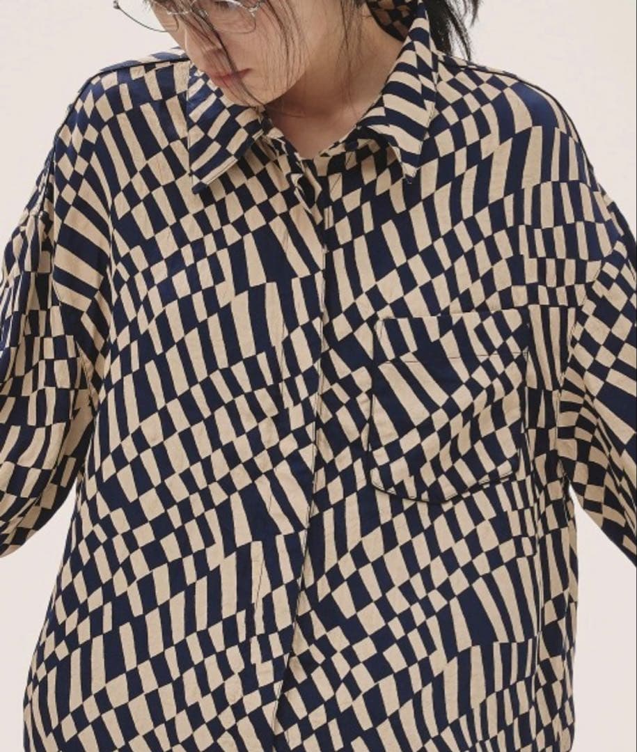 TODAYFUL トゥデイフル★ Geometric Over Shirts
