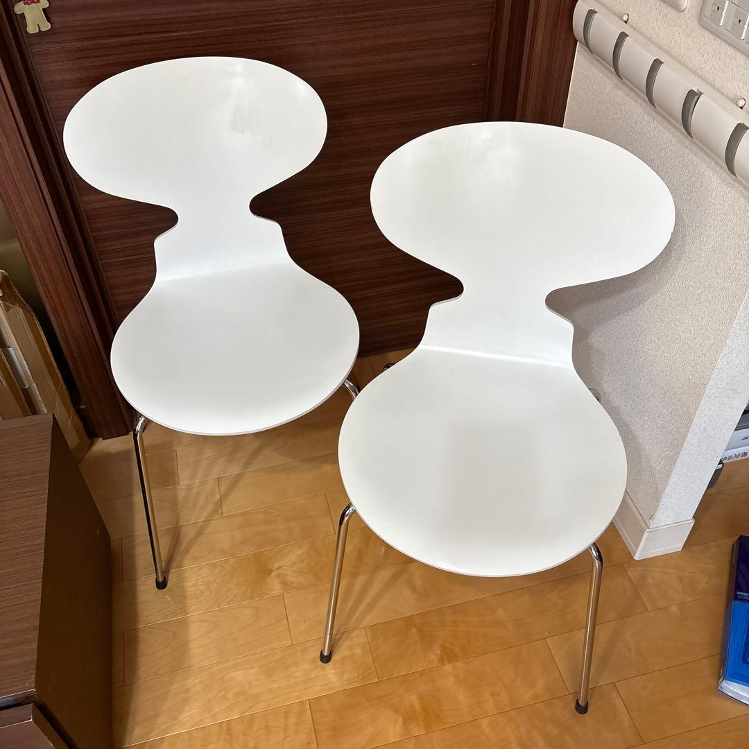 【貴重】Fritz Hansenアントチェア2008年製　2脚　座面接着補修済