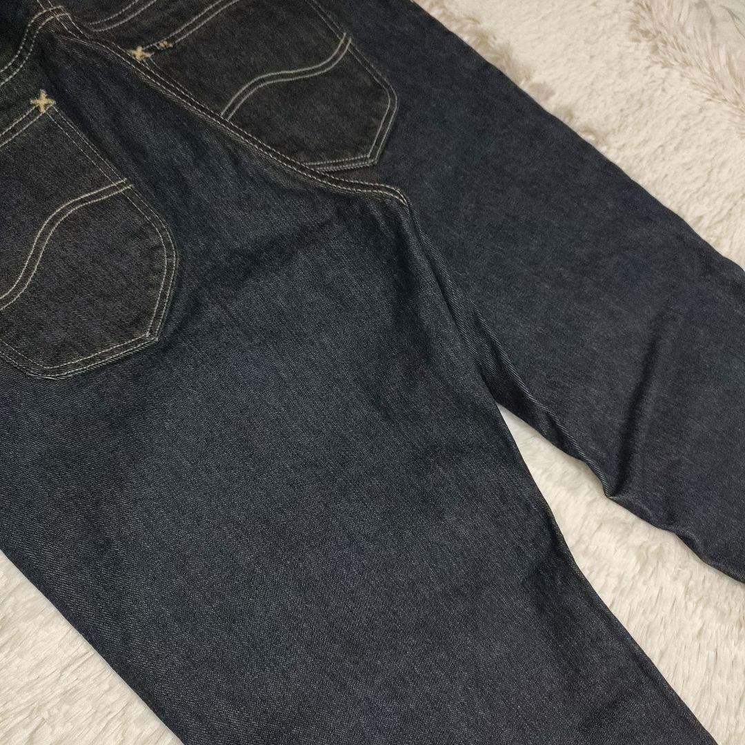 美品 Lee W34 101Z LM8101 ストレートデニム 日本製 濃紺