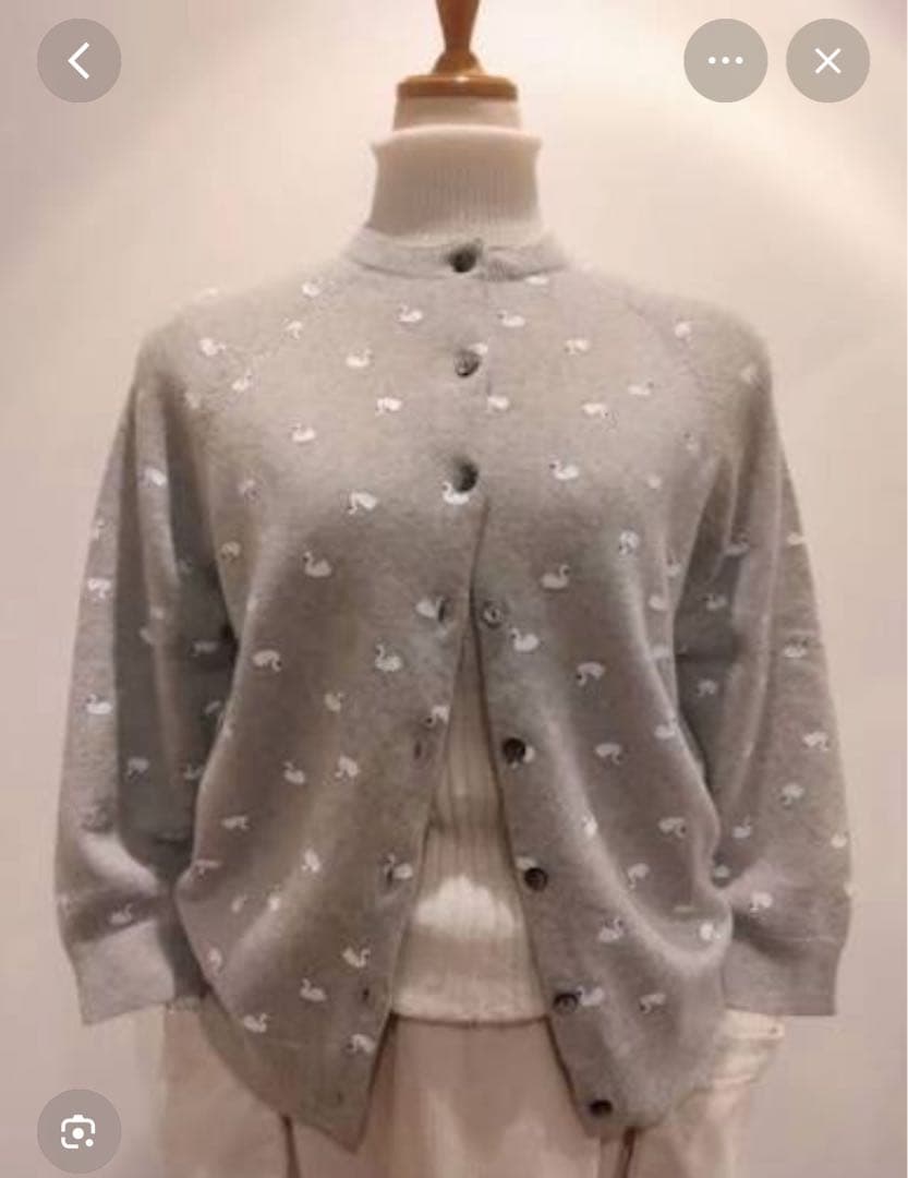 トップス R&D.M.Co. HYDE PARK CARDIGAN H.GRAY