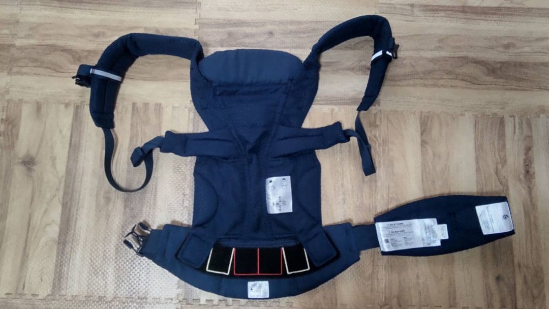 【美品】6点セット：エルゴ オムニブリーズ 抱っこ紐 ミッドナイトブルー