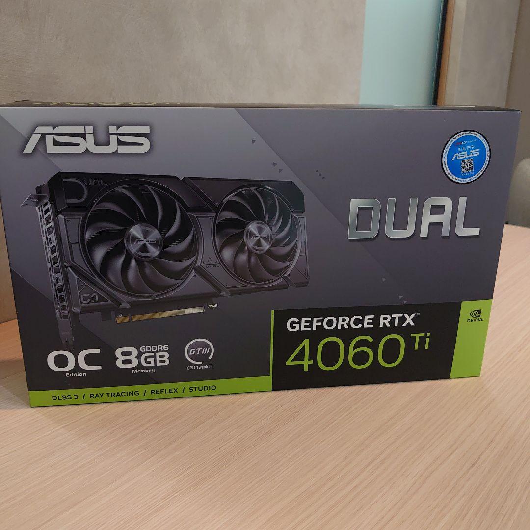 グラフィックボード・グラボ・ビデオカード ASUS DUAL GeForce RTX 4060 Ti OC 8GB