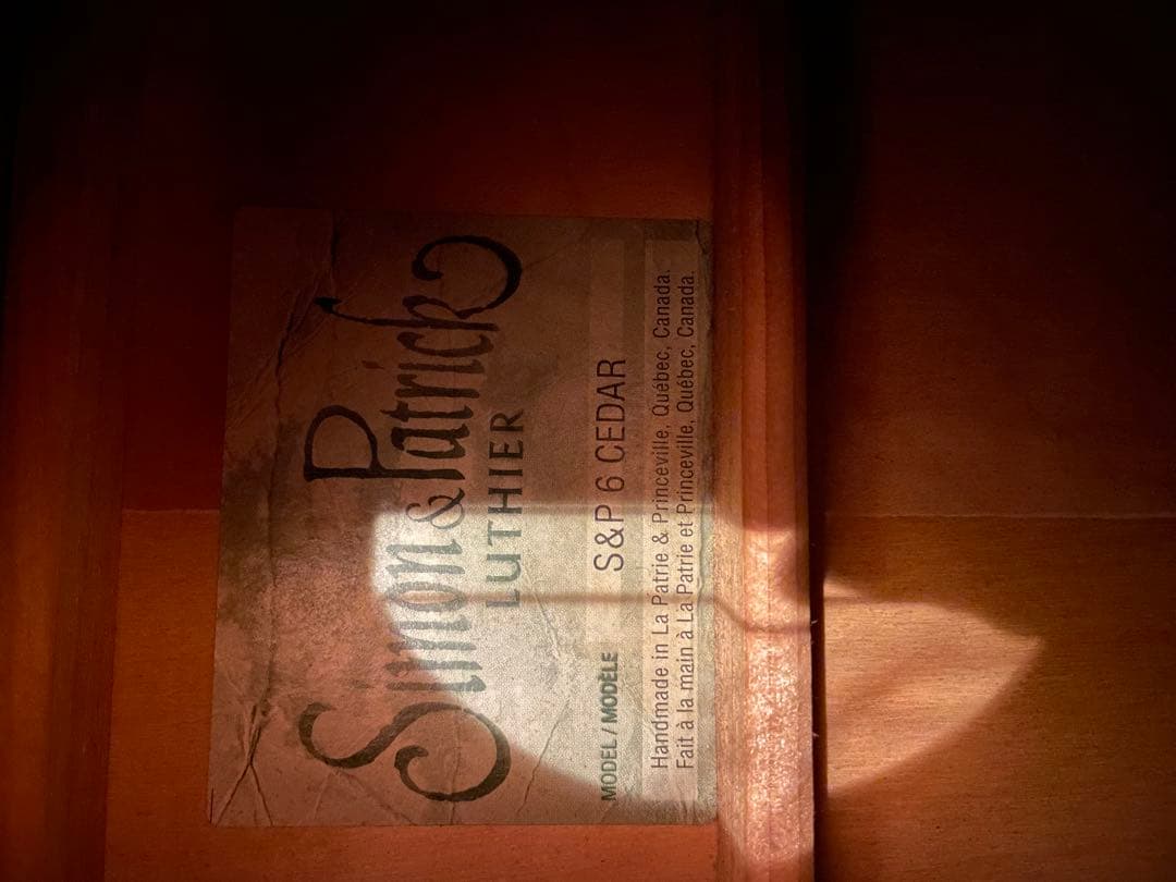 ギター Simon & Patrick Luthier S&P 6 Cedar