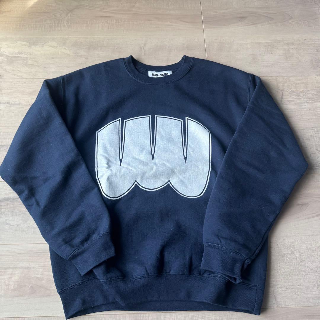 か*ん様 wake sapporo MINNANO スウェット　NAVY-WHI