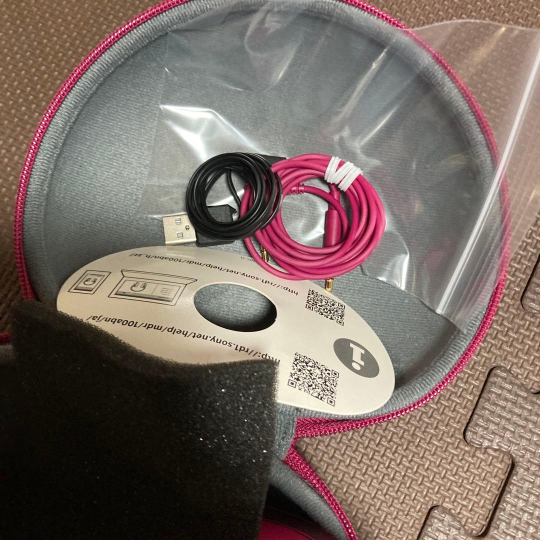 SONY ワイヤレスヘッドホン ワインレッド MDRー100ABN未使用品