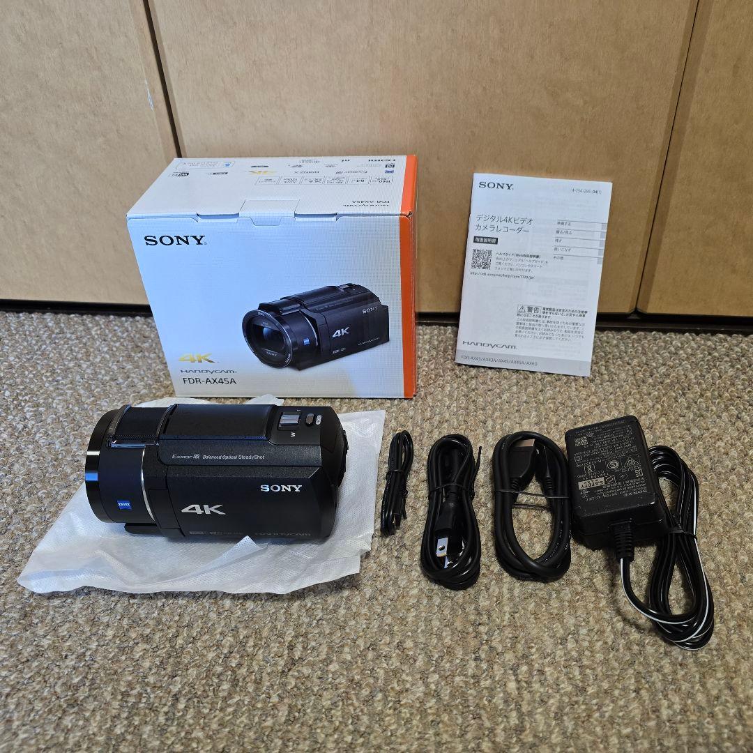 ★新品 SONY 4Kビデオカメラ FDR-AX45A★
