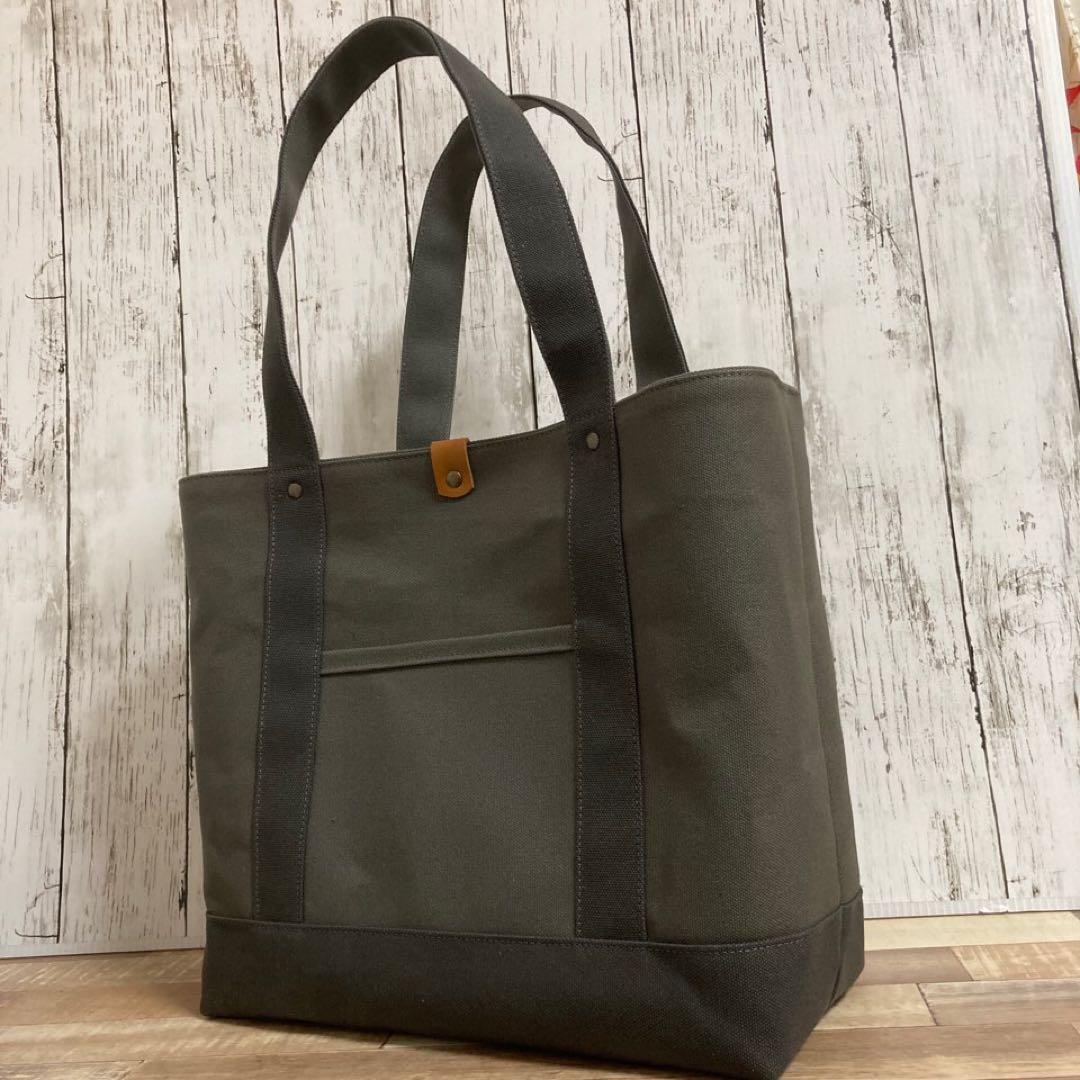 多機能ボックストート【倉敷帆布】※持ち手細