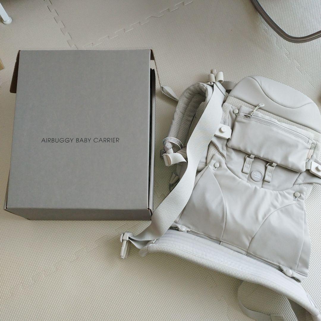【美品】エアバギー ベビーキャリア サンドベージュ 抱っこ紐 箱・説明書付