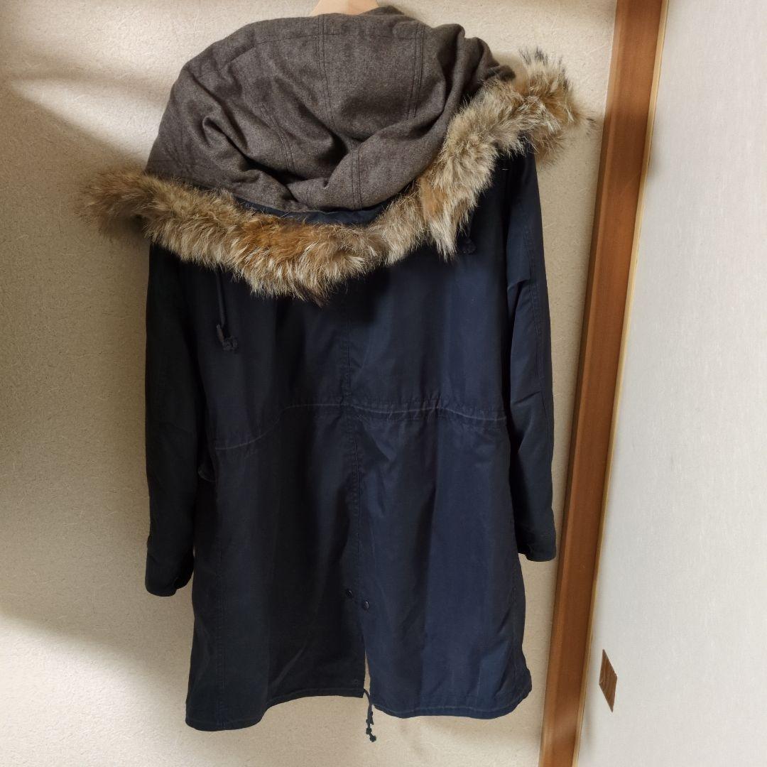 ±*0様 アタッチメント モッズコート定価13万　サイズ3 ネイビー