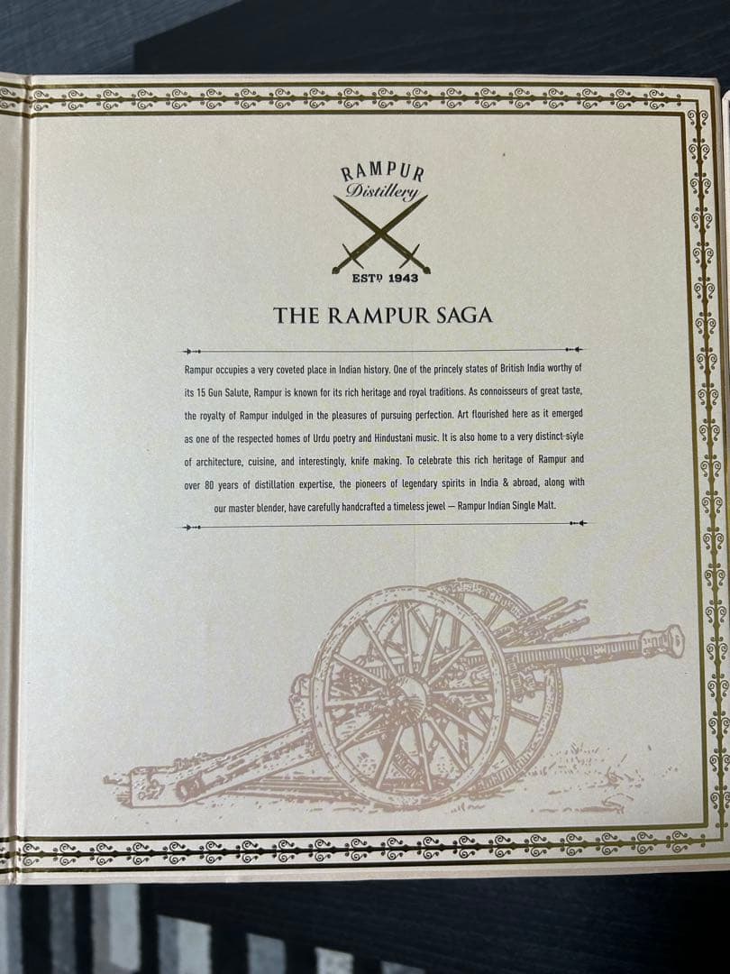 RAMPUR DOUBLE CASK ウイスキー 750ml グラス付き
