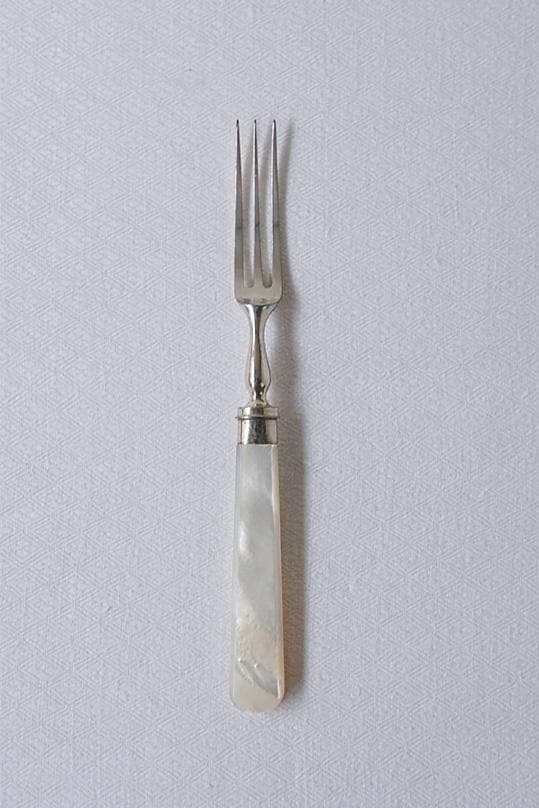 イギリスアンティーク　白蝶貝　マザーオブパール　カトラリー　フォーク＆ナイフ　A