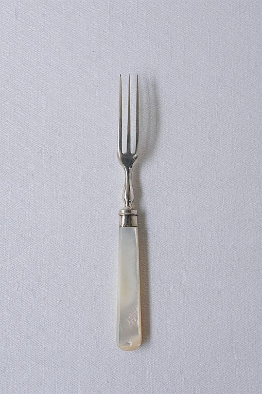 イギリスアンティーク　白蝶貝　マザーオブパール　カトラリー　フォーク＆ナイフ　A