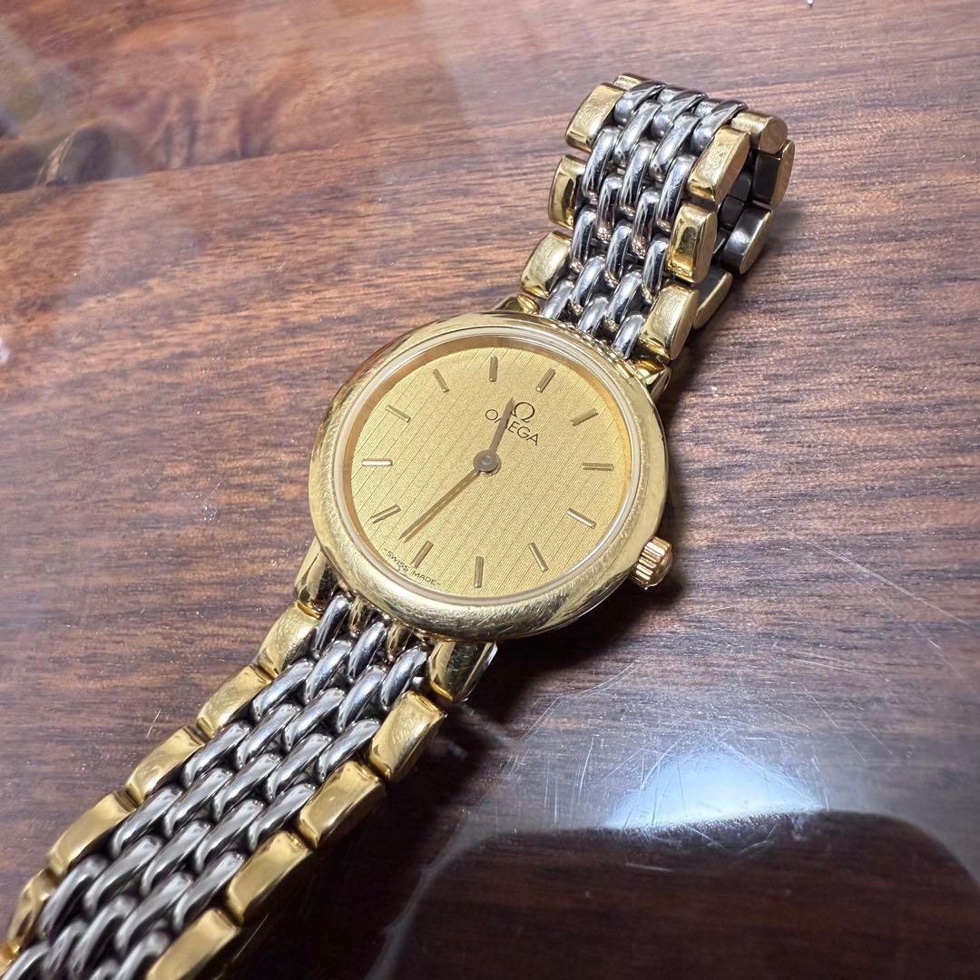 オメガ レディース 腕時計 ゴールド 不動 ジャンク デビル