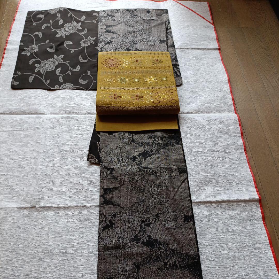 今月8日迄お値下げ中！逸品希少割り込み式本場大島紬正絹小紋袷