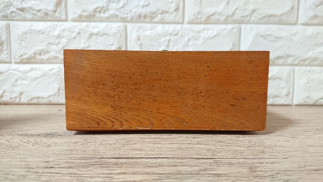 希少✨ JAL 鶴丸ロゴ ワールドタイム 木製置時計 航空会社 ノベルティ現状品