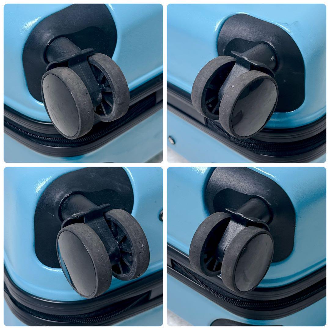 子供が乗れるキャリーケース スーツケース クッション ベルト 旅行 ブルー