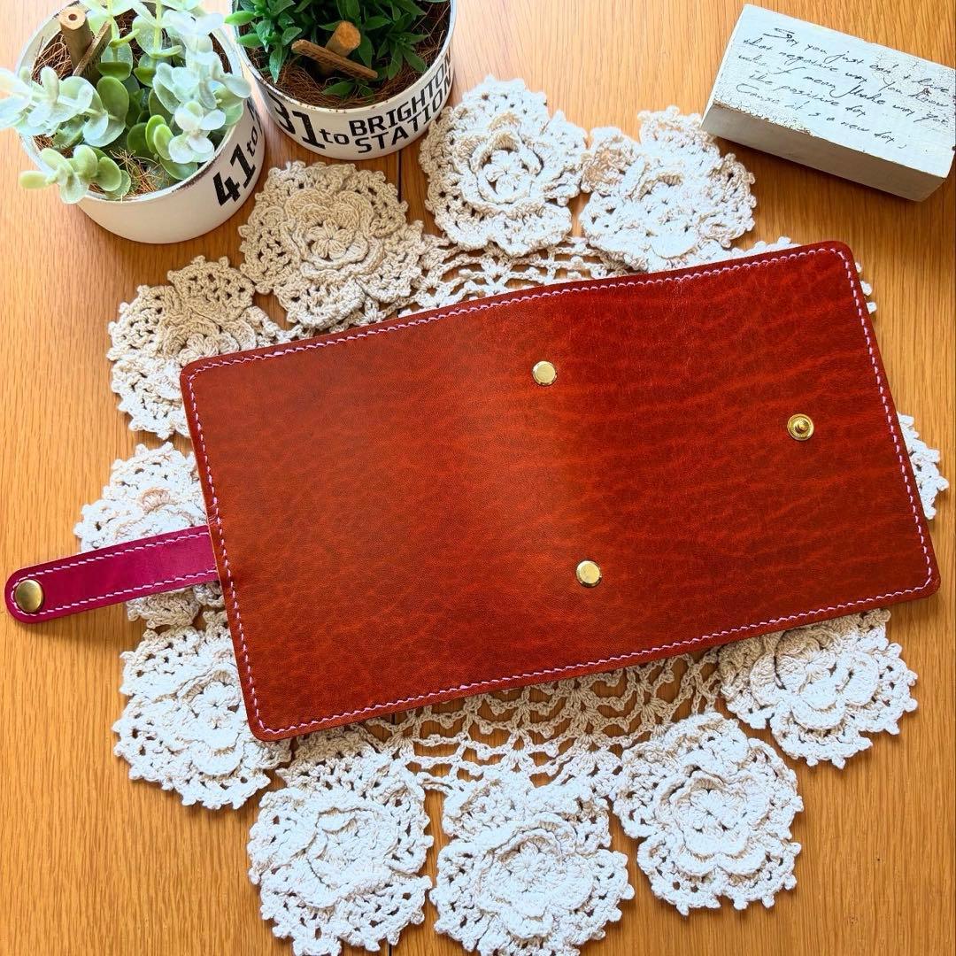 ミニ6 ルガトショルダー システム手帳　牛革　本革　レザー　M6 手帳カバー