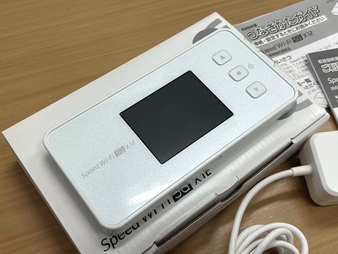 美品　稼働　Speed Wi-Fi 5G X12 充電コードタイプC付き