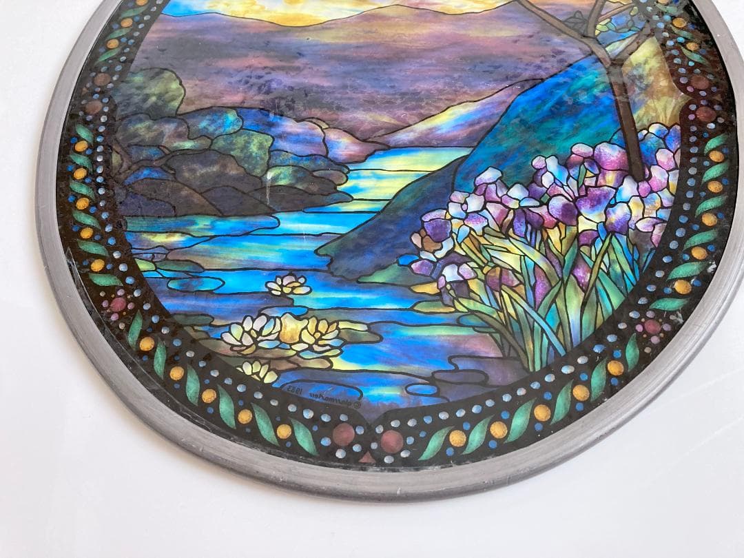 自然の風景 ステンドグラス グラスマスターズ ランドスケープ 円形
