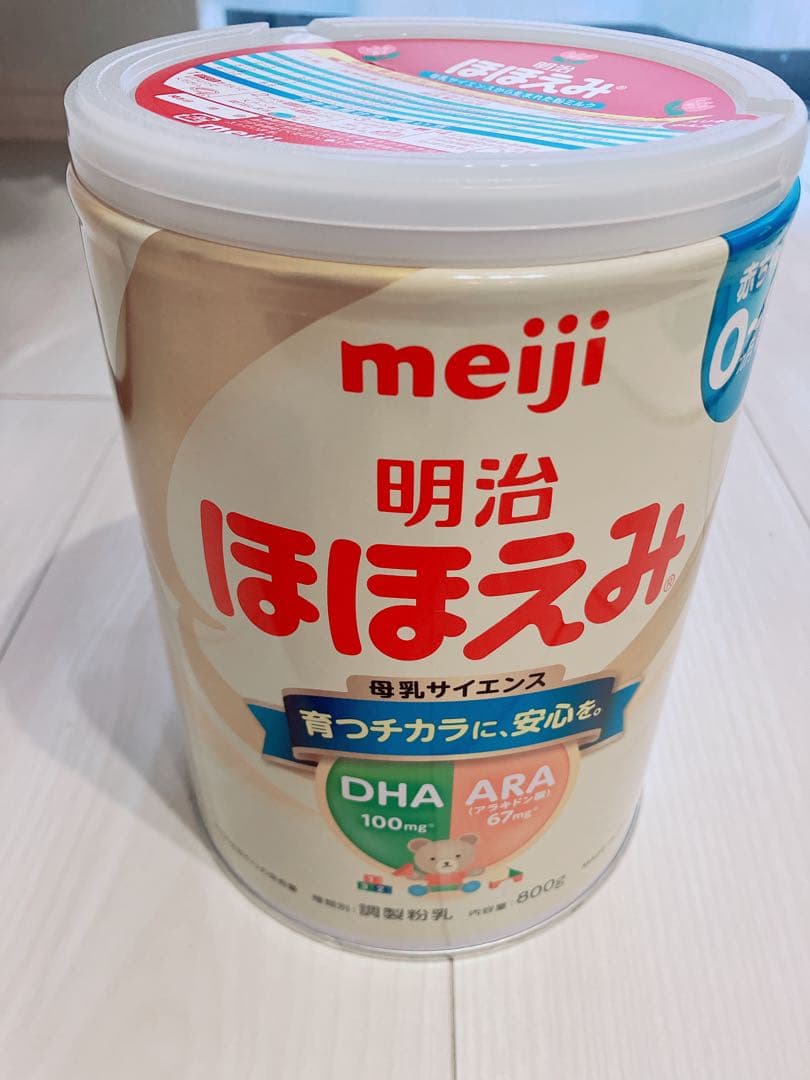 明治ほほえみ 粉ミルク800g×7缶、らくらくキューブ5本、らくらくミルク2缶