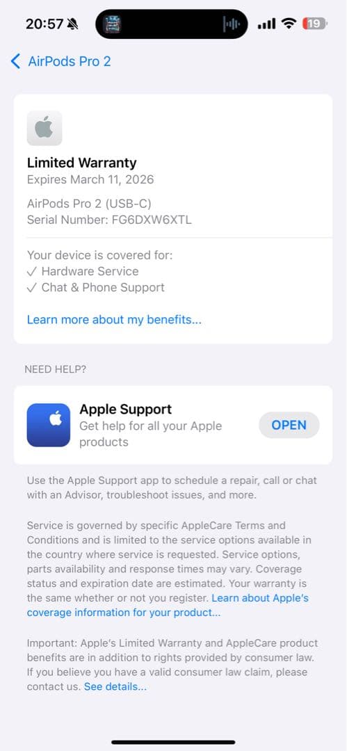 「保証付き」Apple AirPods Pro 第2世代 USB-C／付属品完備