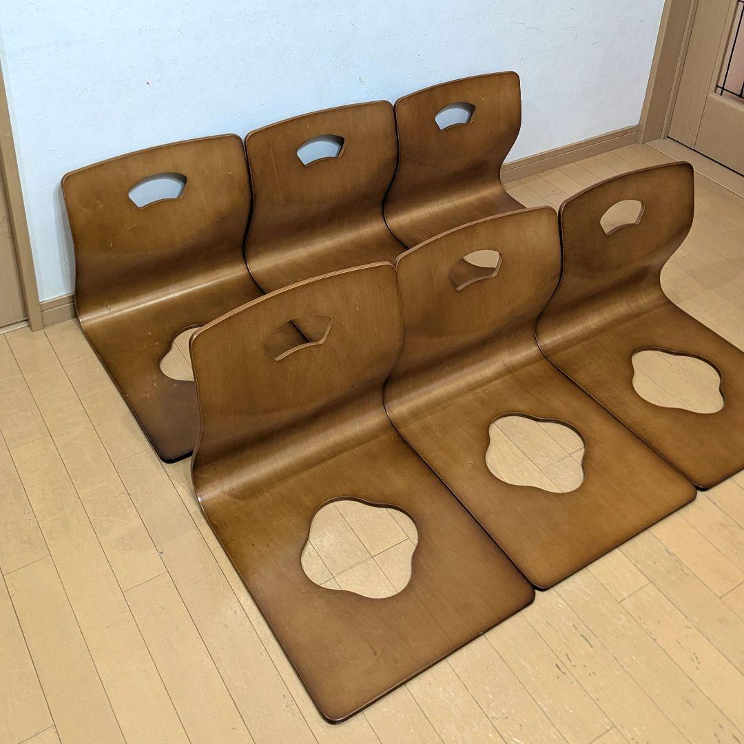 シンプルライフ 曲げ木椅子 6脚セット 曲げ椅子 イス