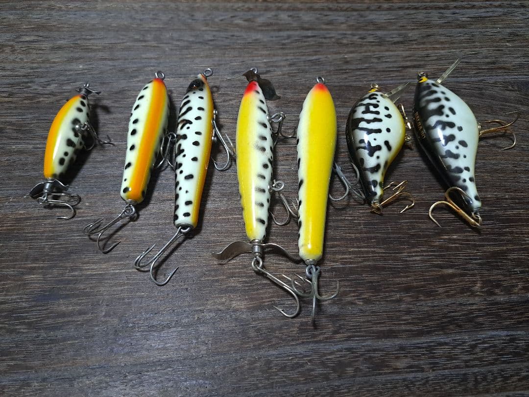 実釣未使用　美品　バルサ50　ホワイトコーチドッグ　7個セット　オリオリ　フグ