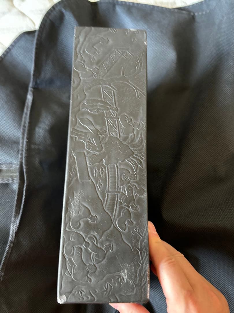 中国古美術品　特大 端渓硯　蘭亭文硯　7kg 清の時代　何其仁作