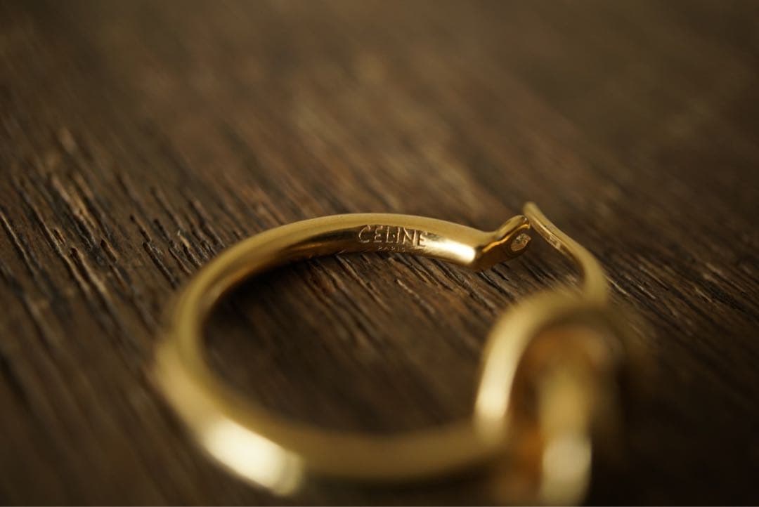 CELINE ノットデザイン ピアス 片耳用 イタリア製 セリーヌ