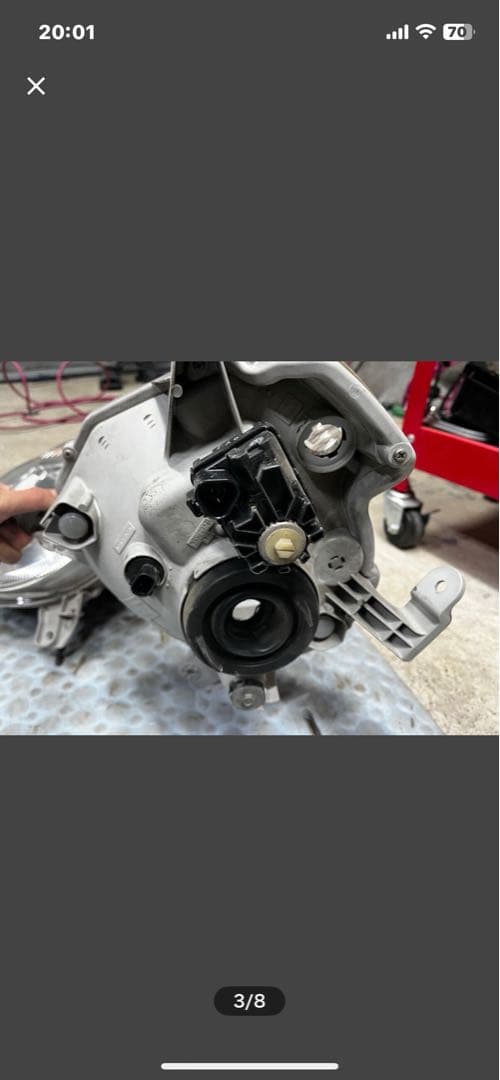 ミラココアクリア塗装済みヘッドライト 2個セット