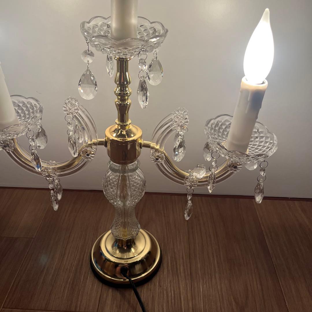 お値下中 アンティークライト　 タッチセンサーライト キャンドル型シャンデリア