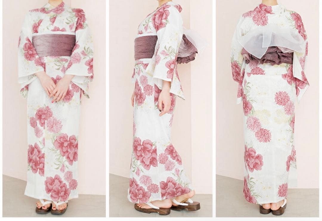 【新品】DITA 大正ロマン牡丹寄せ 浴衣