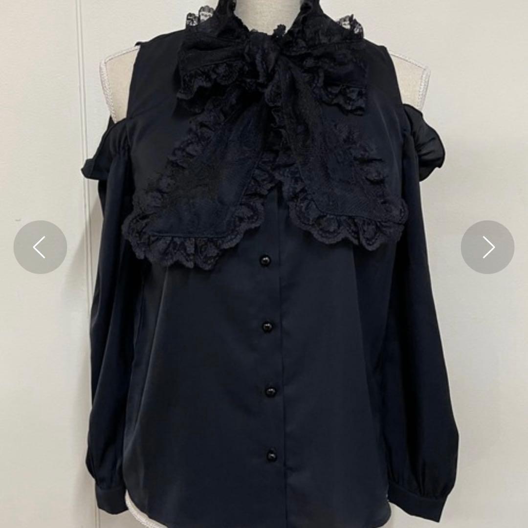 地雷 マーズ リボン オフショル ブラウス ノエミー スカパン セットアップ ❤︎