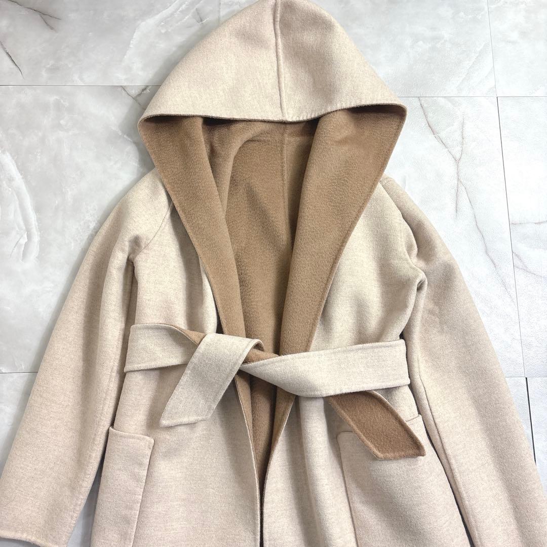 美品　マックスマーラ　クチートアマーノ　リバーシブル　コート　サイズ36キャメル