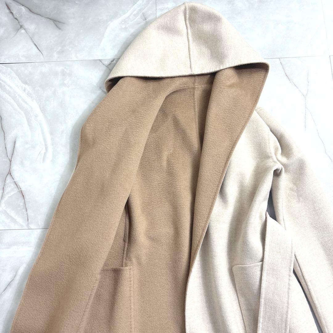 美品　マックスマーラ　クチートアマーノ　リバーシブル　コート　サイズ36キャメル