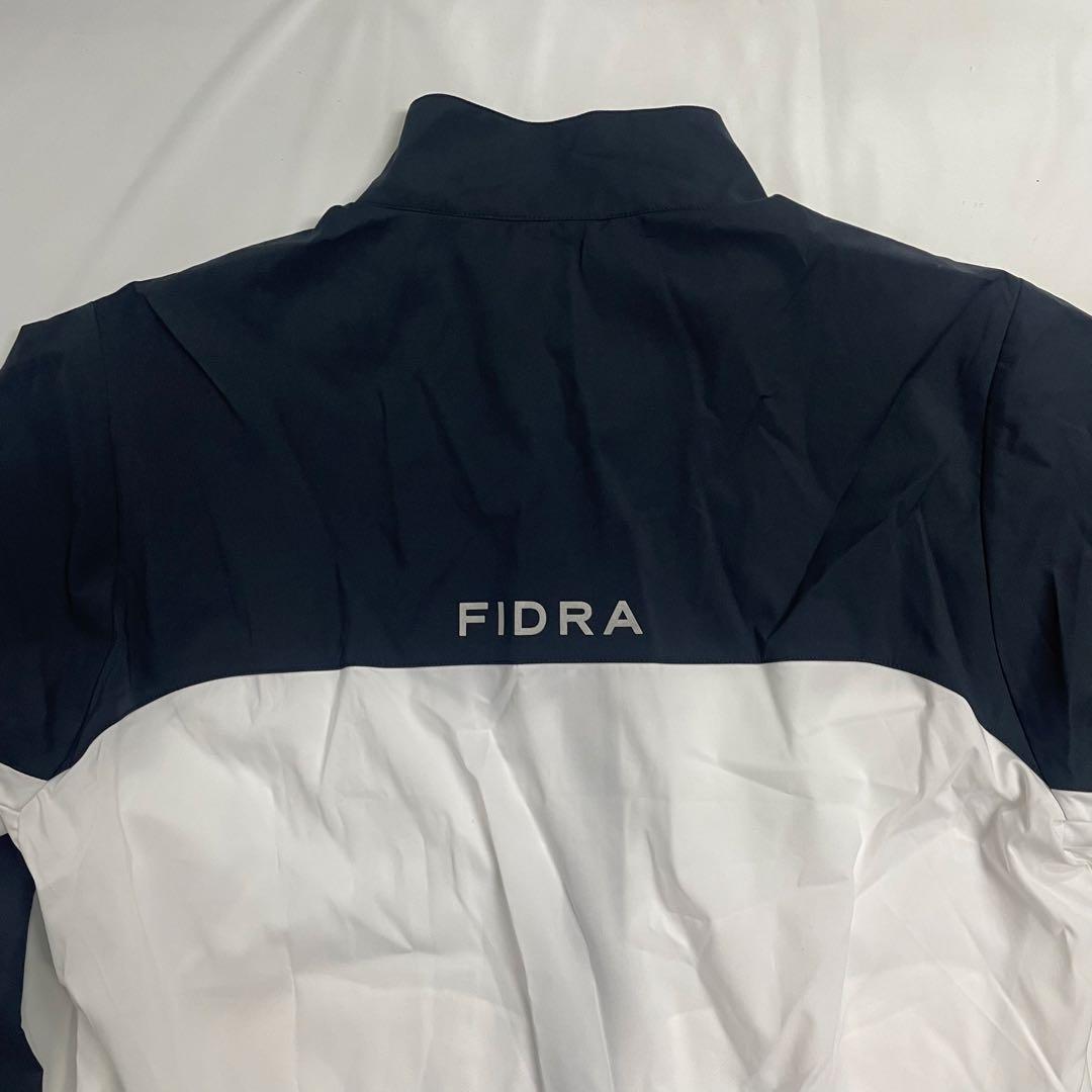 FIDRA ゴルフウェア ストレッチ ブロッキングジャケット XL 白×紺②