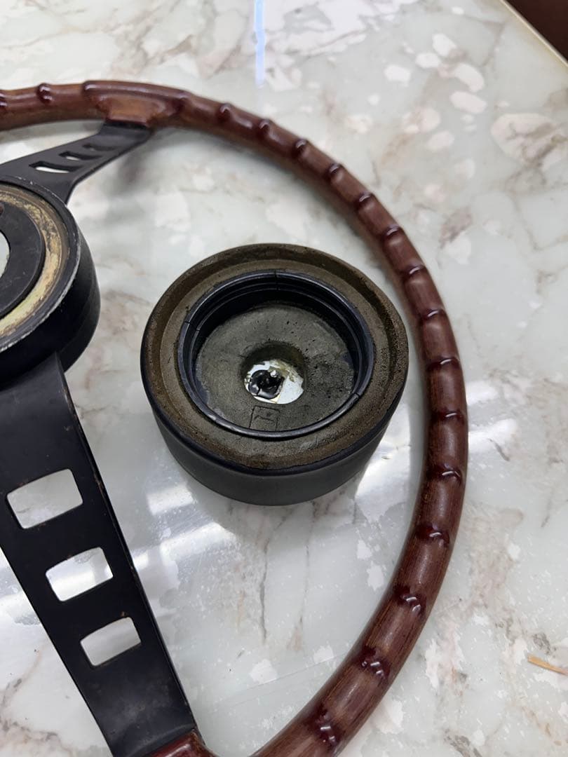 トモミー　S30z 純正　ウッドステアリング