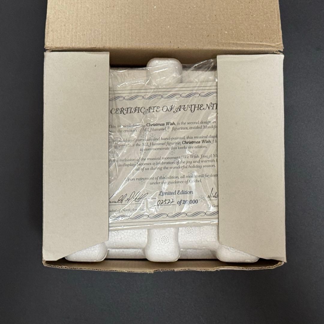 【美品】フンメル人形★Christmas Wish Music Box 1999