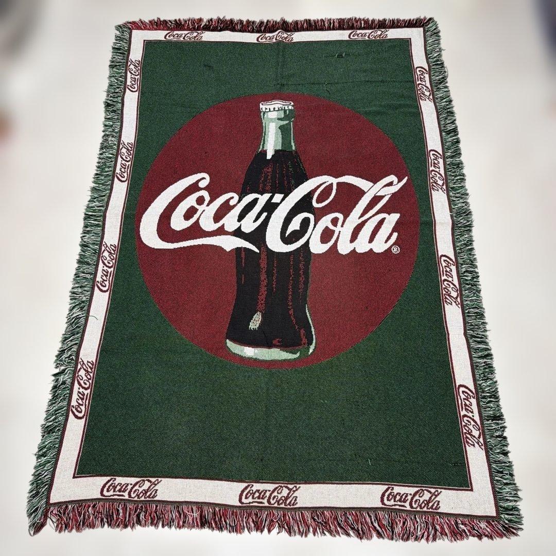 コカコーラ　マルチカバー　ソファカバー　ヴィンテージラグ　180x122