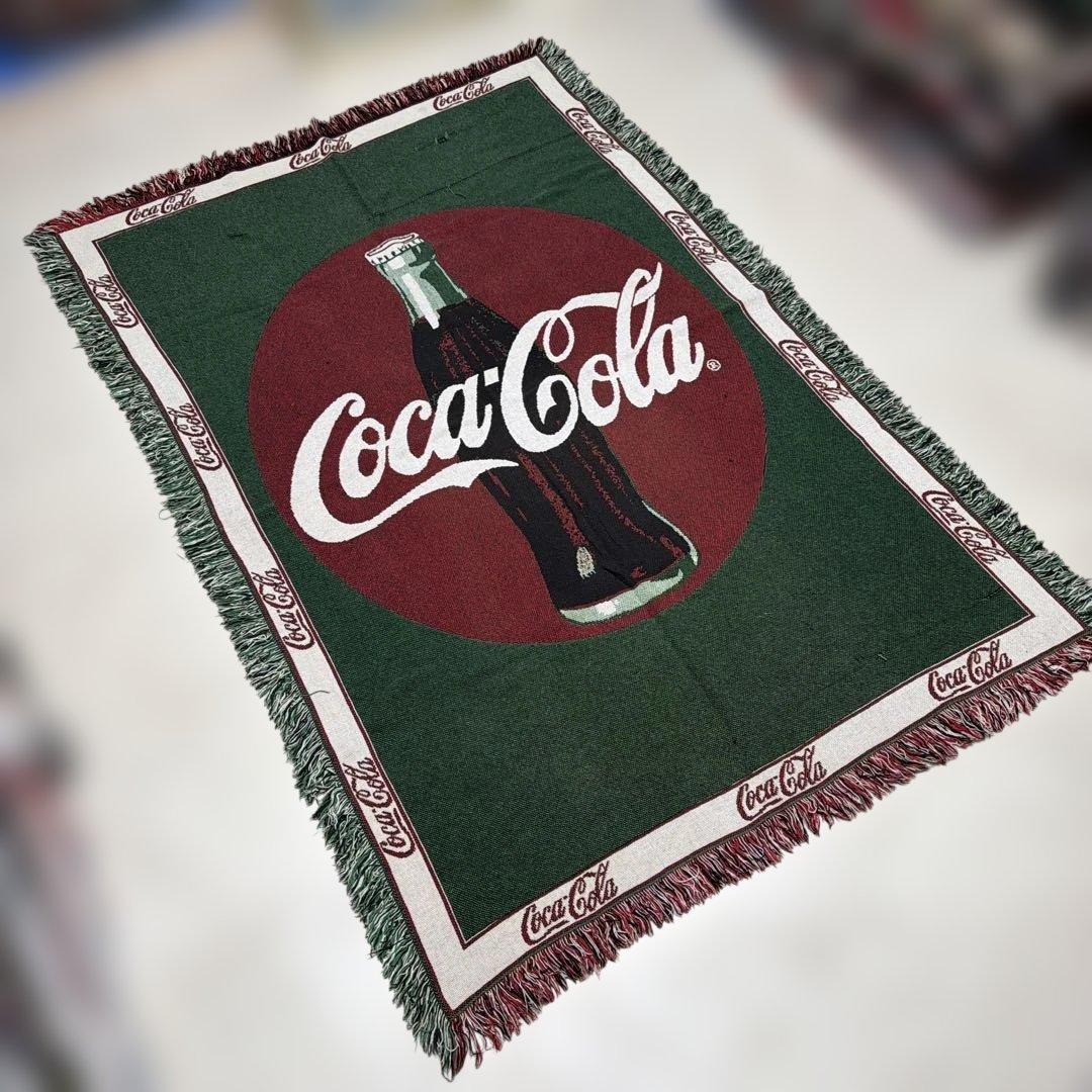 コカコーラ　マルチカバー　ソファカバー　ヴィンテージラグ　180x122