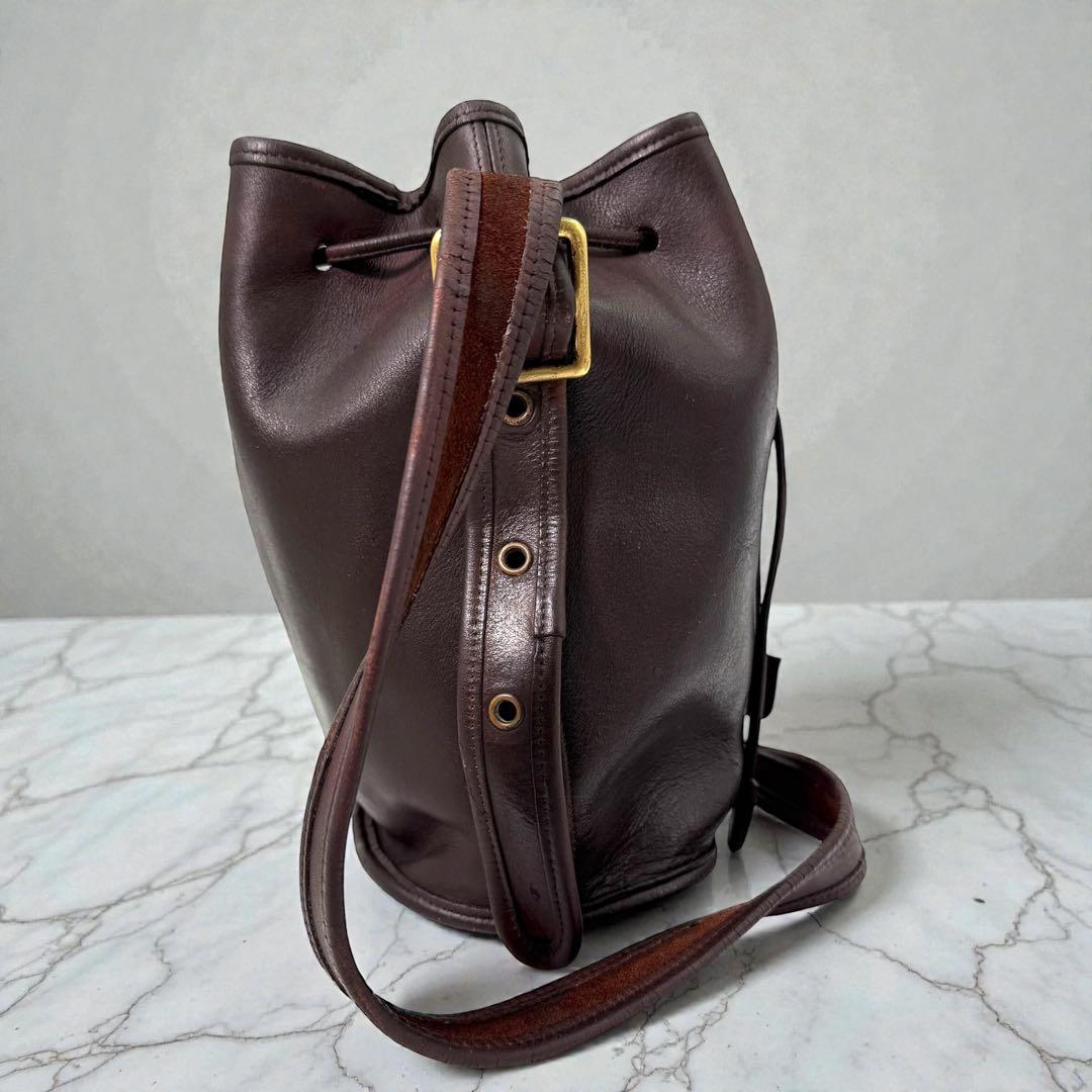 オールドコーチ coach バケツ型　ワンショルダー レザー 9952