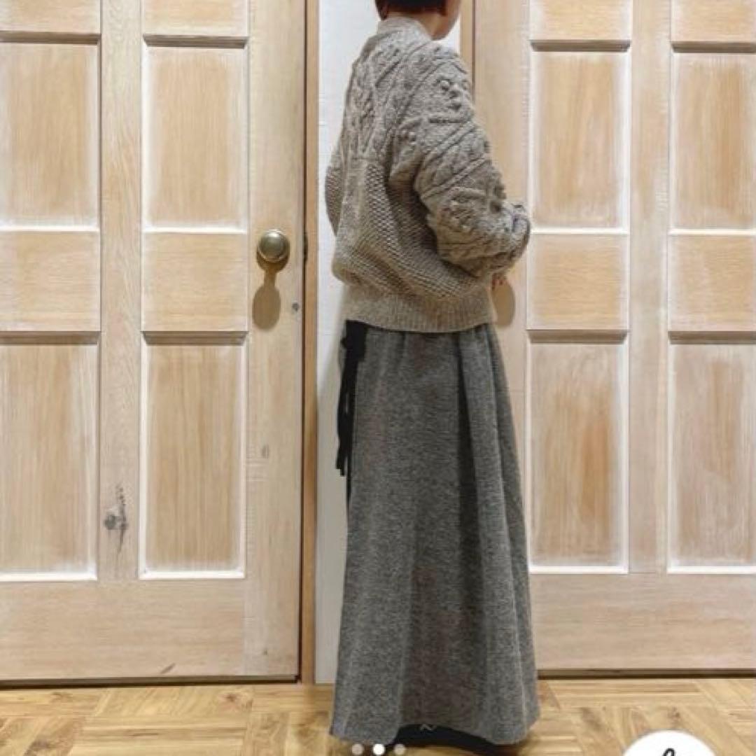 TSUHARU by Samansa Mos2 ペルーニット柄編みカーディガン