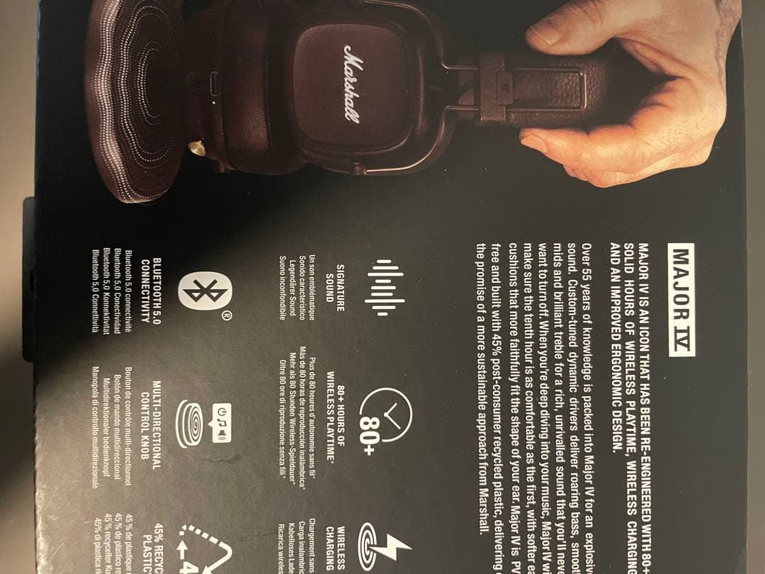 ￼(正品・動作確認済み)Marshall Major IV ヘッドホン