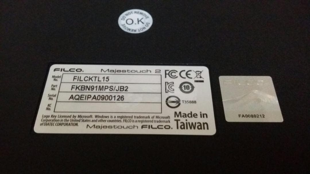 FILCO Majestouch 2 静音 ピンク軸 テンキーレスキーボード