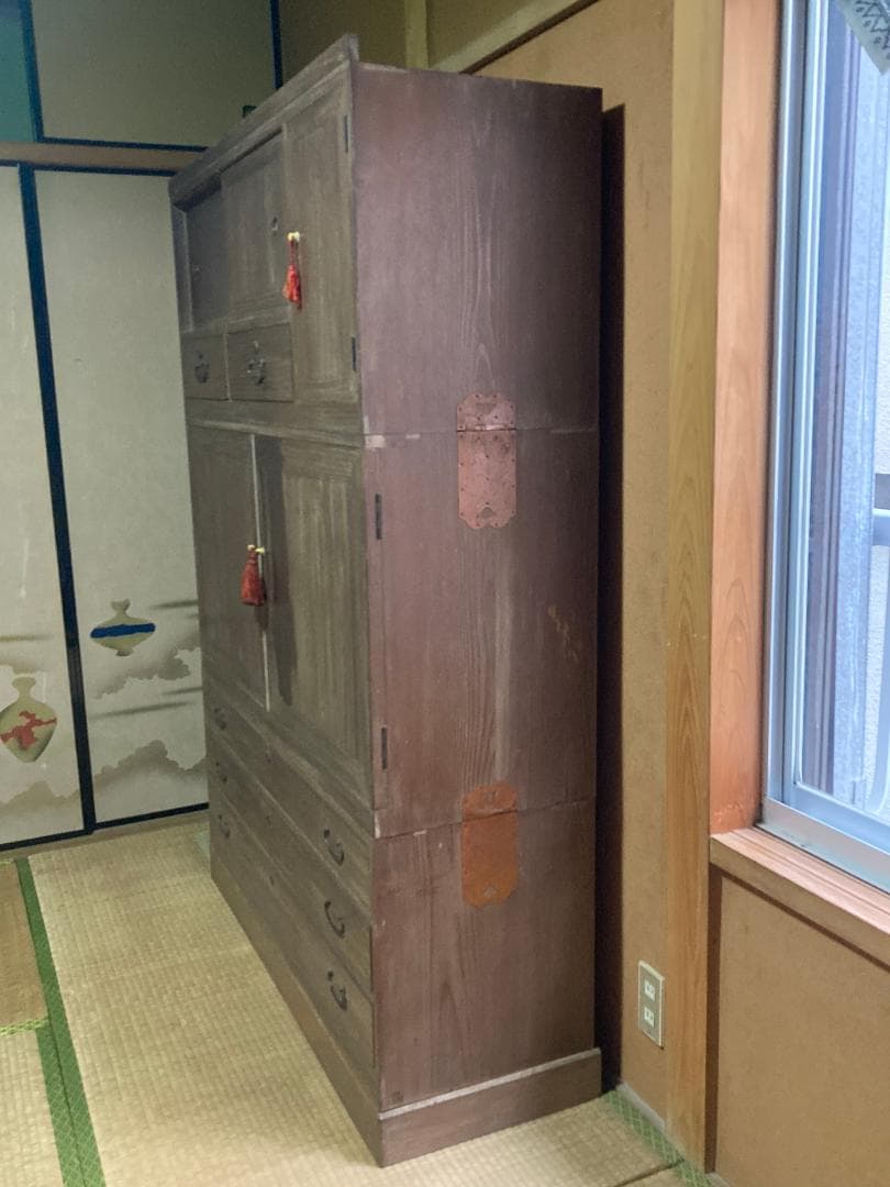 桐箪笥 昭和レトロ アンティーク 時代家具 【お引取りも可 送料分値引きします】