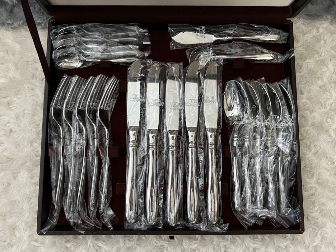 アズマ　カトラリーセット　インペリアル 18-18 ディナーセット〈22本〉②