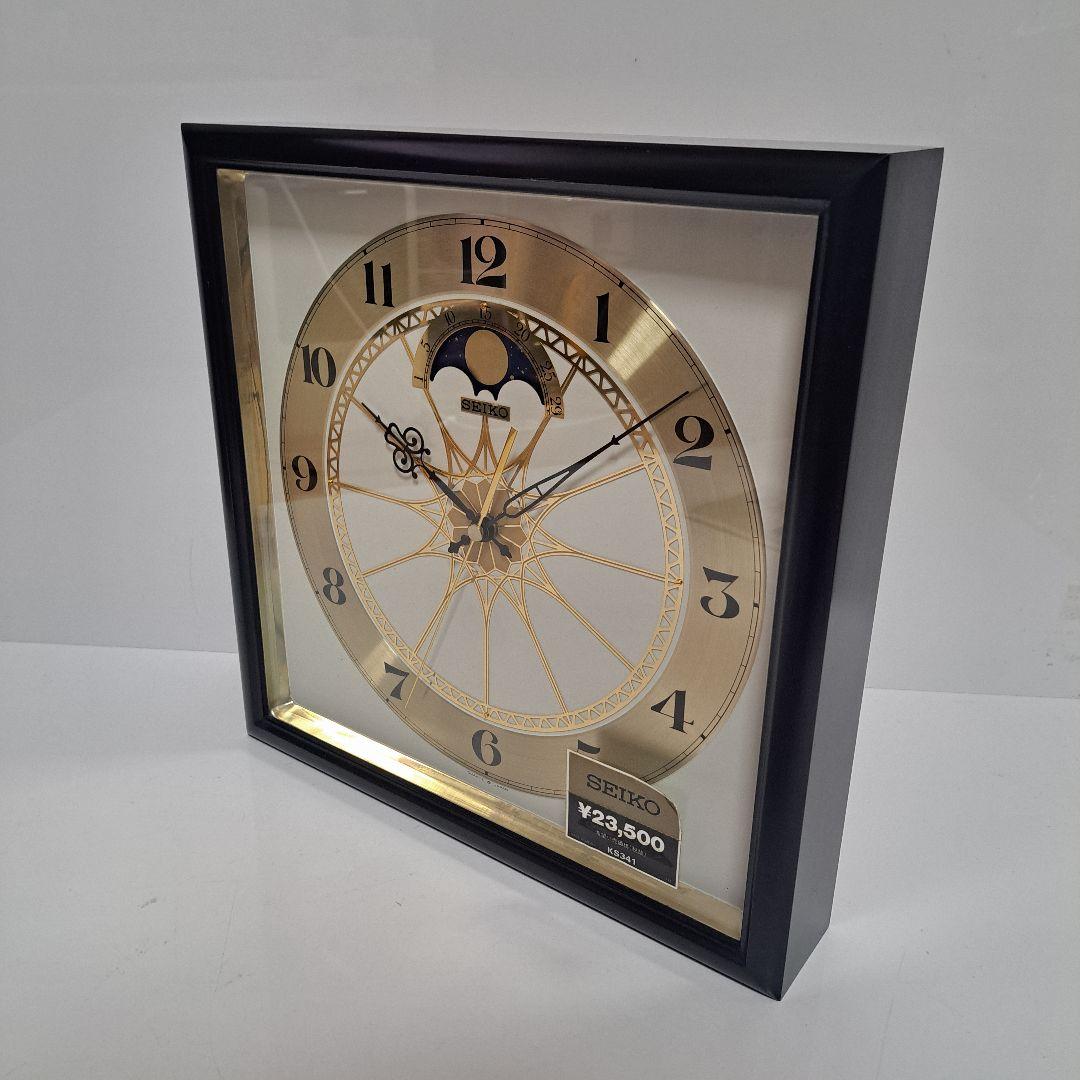 希少　SEIKO　セイコー　ムーンフェイズ　掛時計　柱時計　木枠