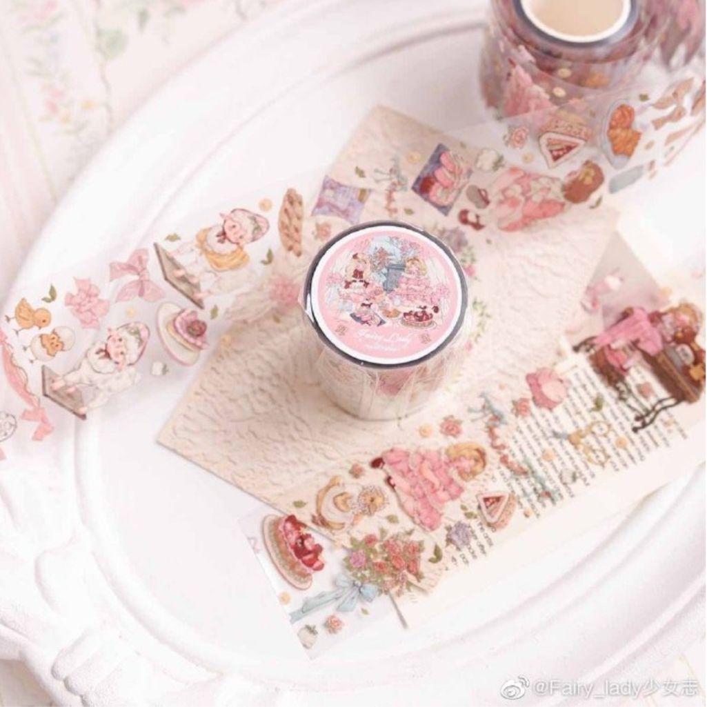 S39＃梦中的野餐(PET)fairylady切り売り海外装飾マステ