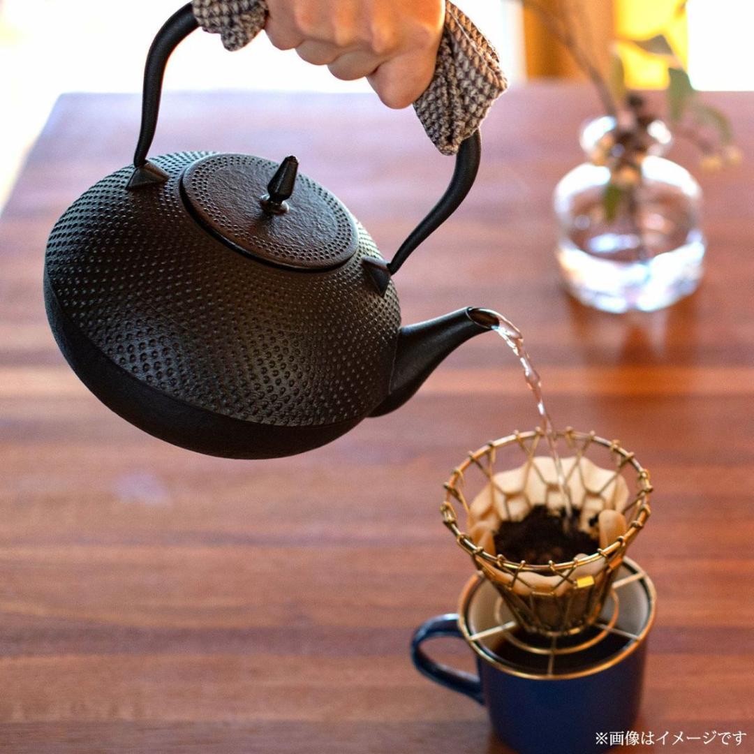 新品未使用　南部鉄器 「南部鉄瓶　梔子（くちなし）」小 1.2L |IH対応