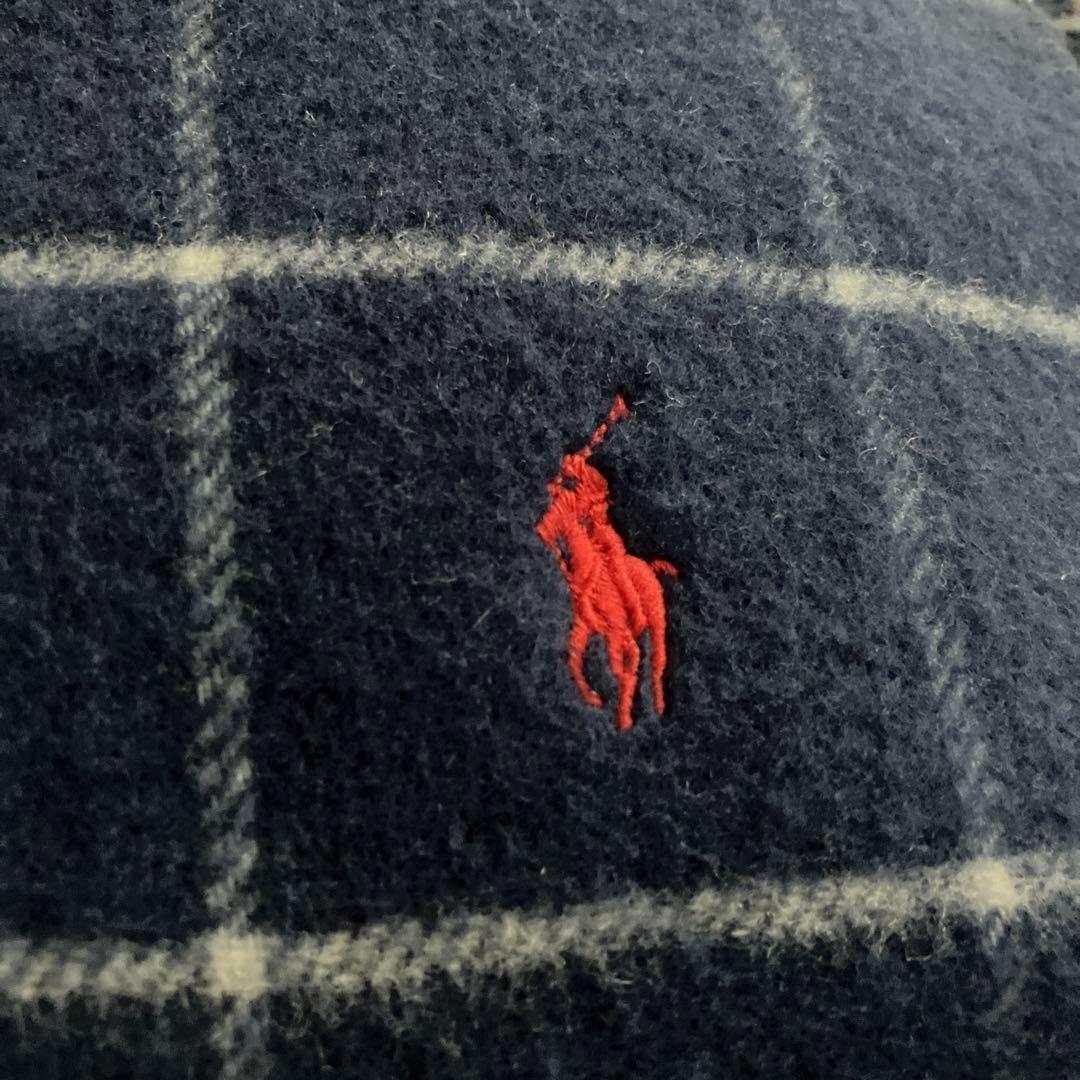 Ralph Lauren ネイビー チェック毛布
